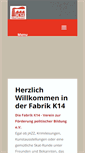 Mobile Screenshot of fabrik-k14.de